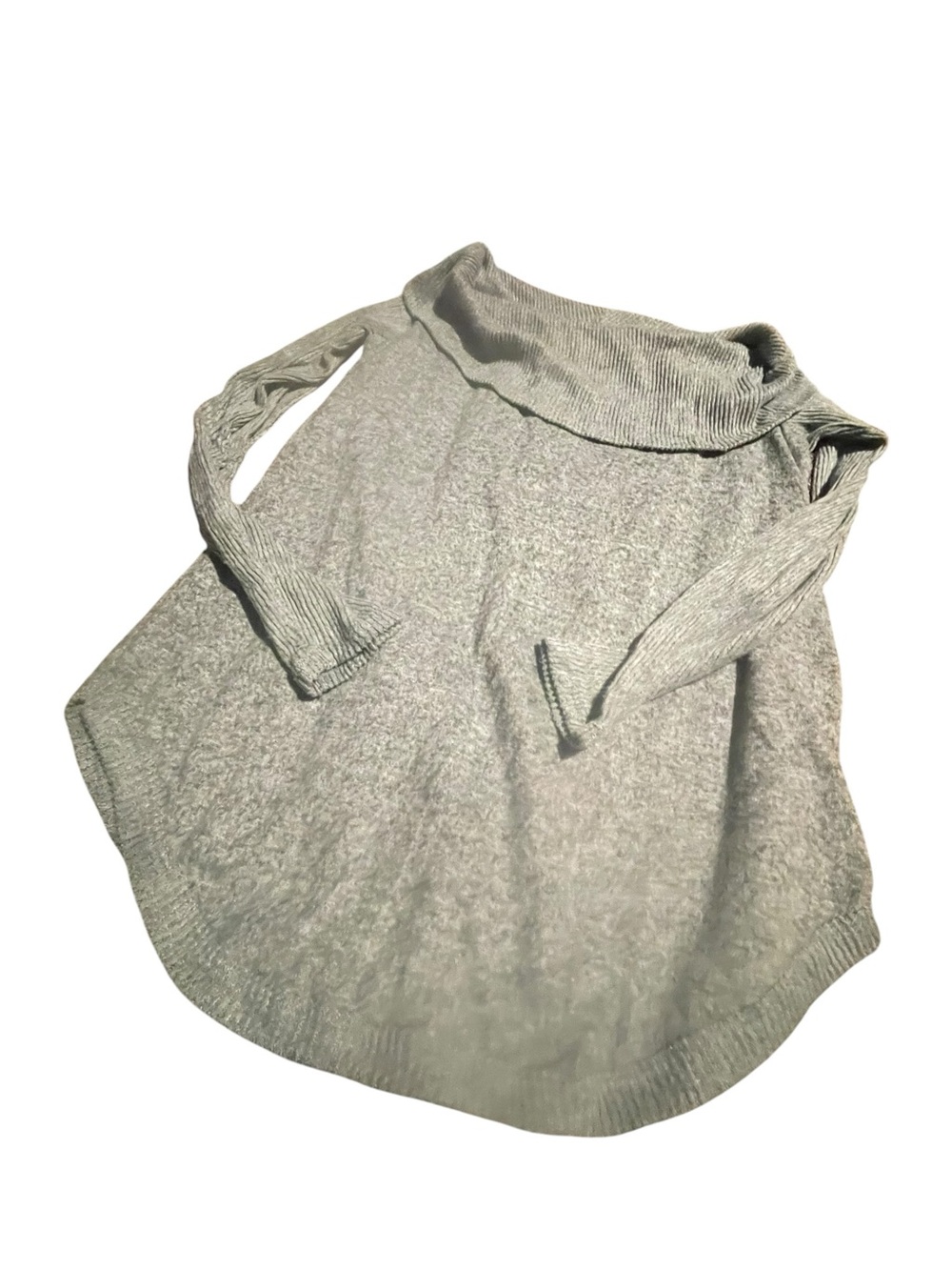 No Frills size medium Light Gray Off-Shoulder Women's Sweater like new